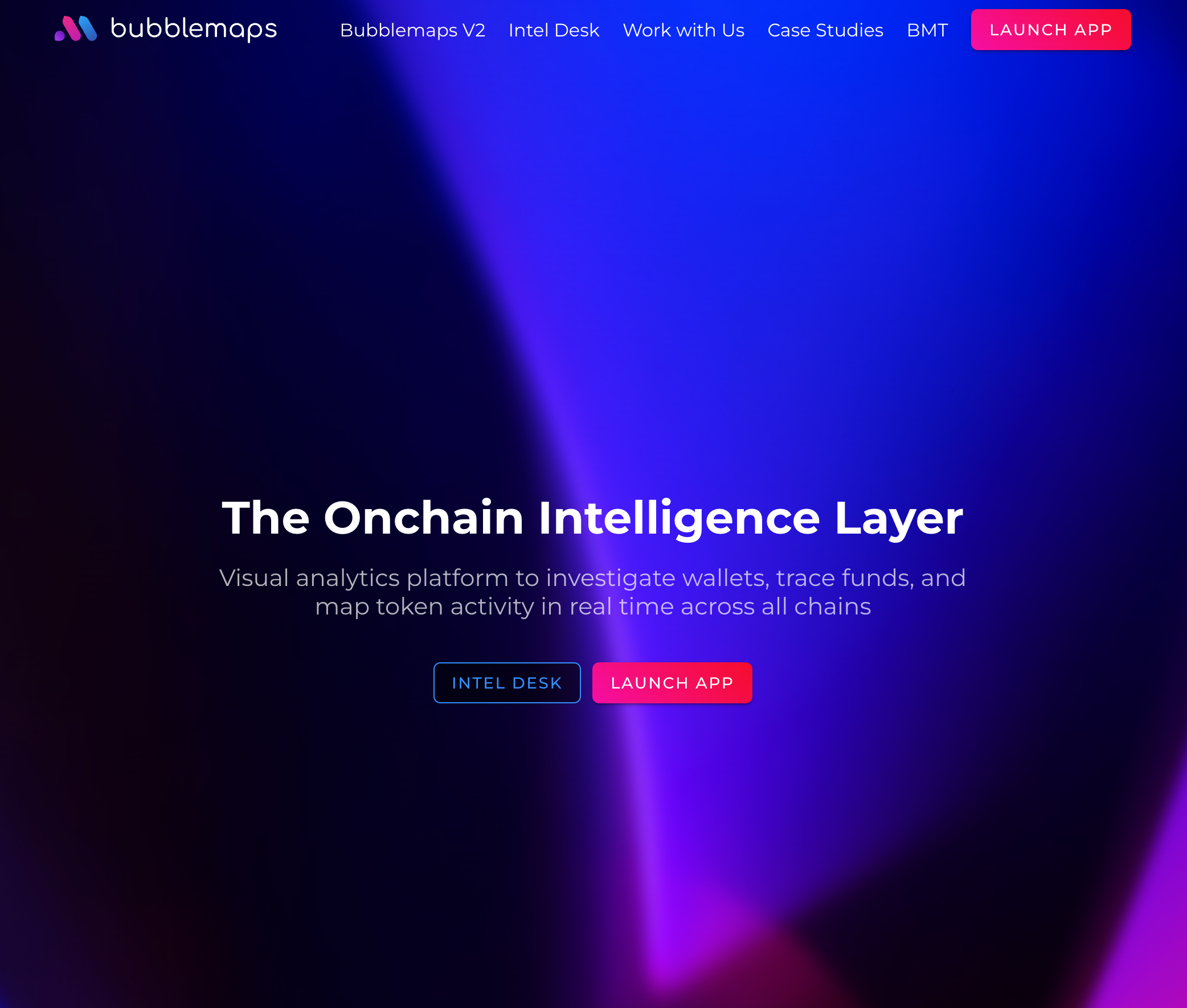 Bubblemaps 官网首页截图